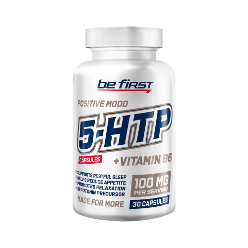 Be First 5-HTP 100 mg + B6, 30 капсул