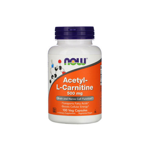 Now Foods Acetyl-L-Carnitine 500 мг, 100 капсул