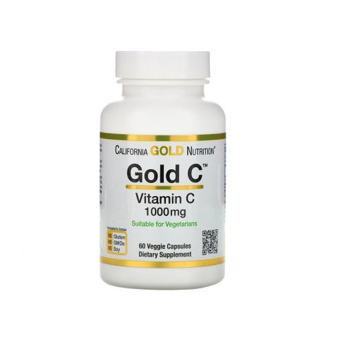 California Gold Nutrition Gold Vitamin C 1000 мг, 60 капсул