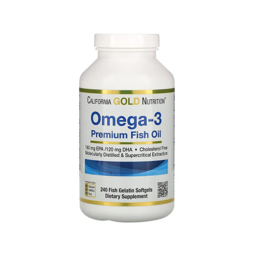 California Gold Nutrition Omega-3, 240 капсул