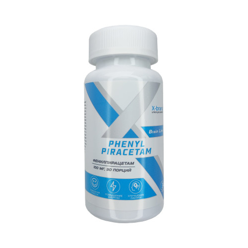 X-Brand Phenylpiracetam, Фенилпирацетам 100 мг, 30 капсул