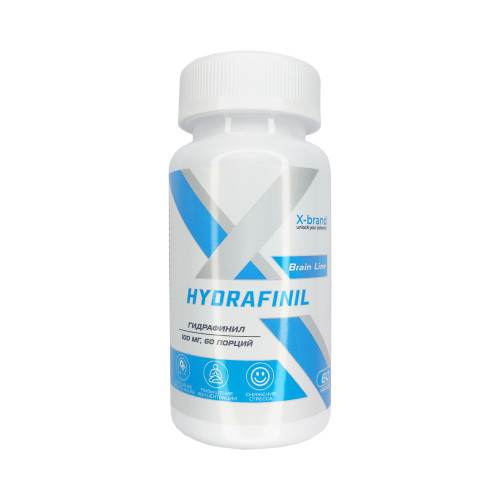 X-Brand Hydrafinil, Гидрафинил 100 мг, 60 капсул