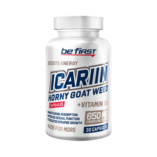 Бустер тестостерона Be First Icariin (horny goat weed), 30 капсул