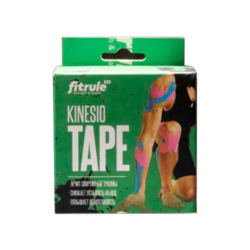 Кинезио тейп Fitrule Tape 7,5 cм х 5 м, зелёный