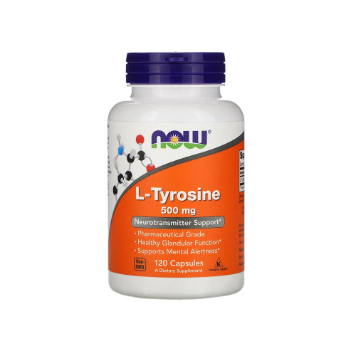 Now Foods L-Tyrosine 500 мг, 120 капсул