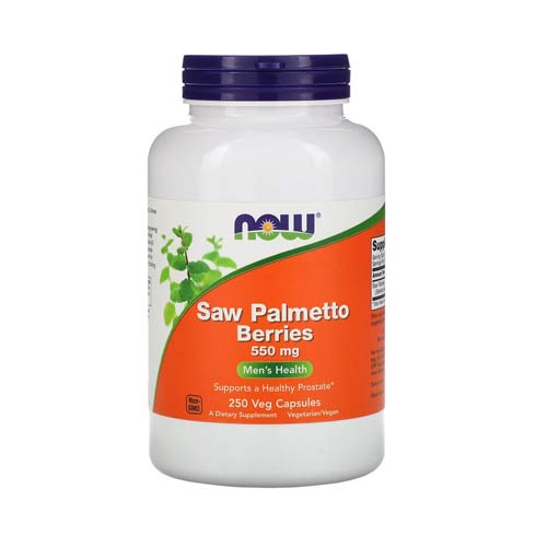 Now Foods Saw Palmetto Berries, Ягоды пальмы сереноа 550 мг, 250 капс