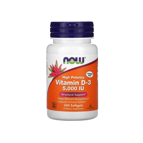 Now Foods Vitamin D-3 5000 ME, 240 капсул