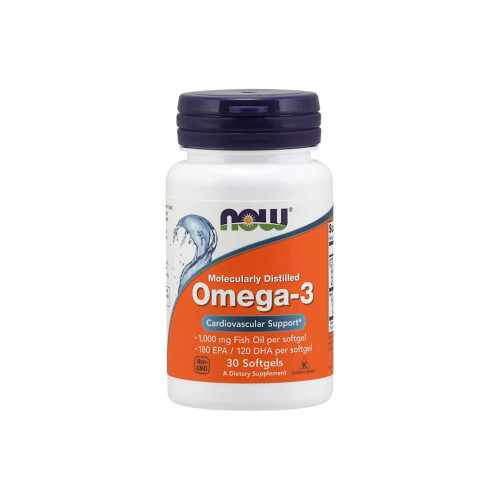 Now Foods Omega-3 1000 мг, 30 капсул