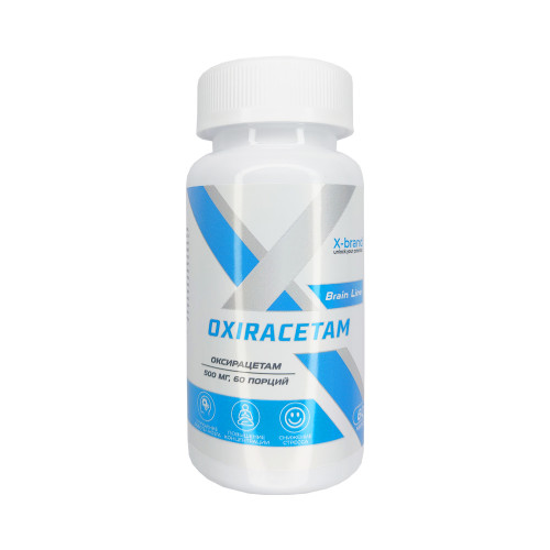 X-Brand Oxiracetam, Оксирацетам 500 мг, 60 капсул