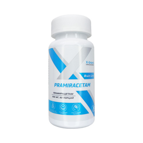 X-Brand Pramiracetam, Прамирацетам 500 мг, 30 капсул