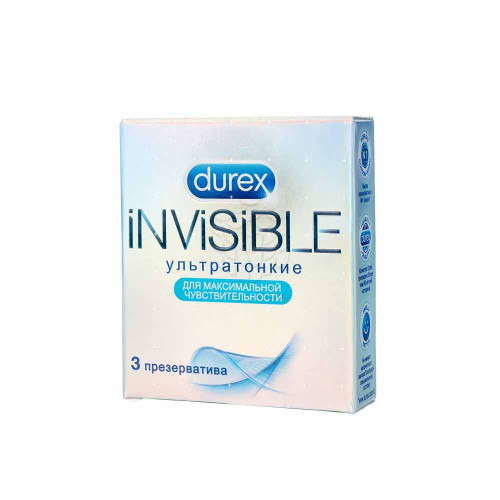 Презервативы Durex Invisible ультратонкие, 3 шт