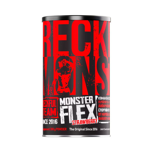 Комплекс для суставов и связок Reckful Monster Flex, клубника, порошок, 300 гр