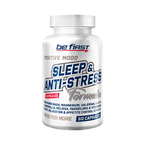 Be First Витаминно-минеральный комплекс спортивный формула сна и спокойствия Sleep & Anti-stress Formula, 60 капсул