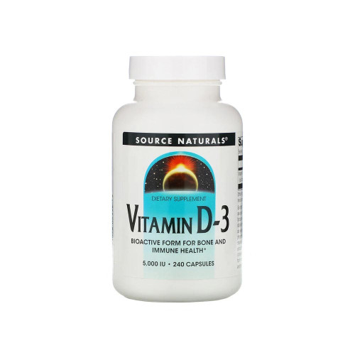 Source Naturals Витамин D-3 5000 IU , 240 капсул