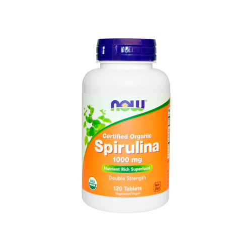 Now Foods Spirulina 1000 мг, 120 таблеток