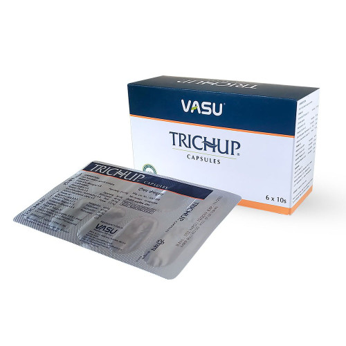 Капсулы Trichup Capsules Hair Nourishment Vasu, против выпадения волос и поседения, 60 капсул