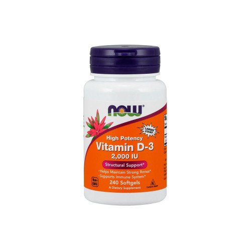 Now Foods Vitamin D3 2000 IU, 240 капсул