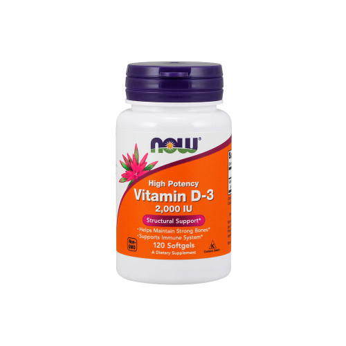 Now Foods Vitamin D-3 2000 IU, 120 капсул