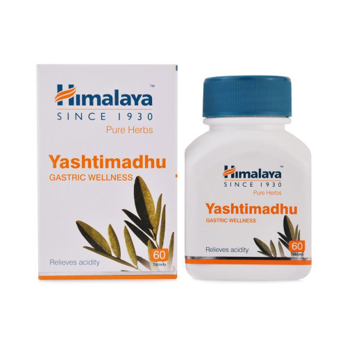 Yashtimadhu Himalaya Wellness, для лечения заболеваний ЖКТ, 60 таб