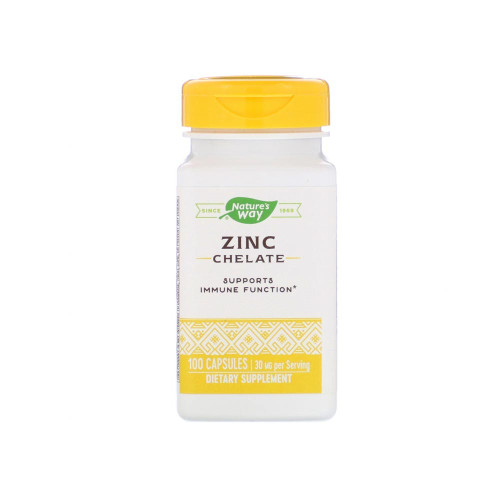 Nature's Way Zinc Chelate 30 мг, 100 капсул